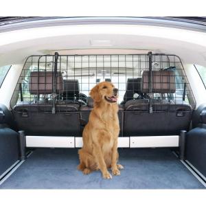 imageAmazon Basics Adjustable Dog Car Barrier for Vehicles 5972 x 520 x 1646 in BlackBlack