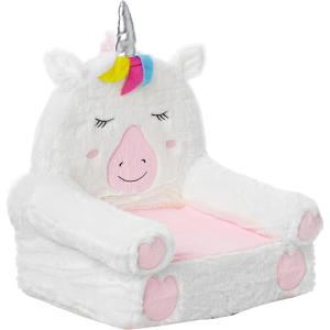 imageAmazon Basics Childrens Plush Toddler Chair Rocket MulticolorUnicorn