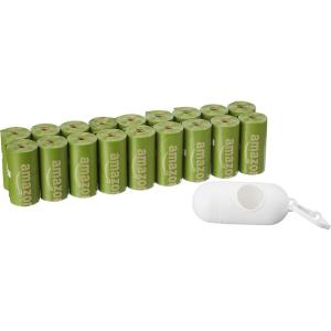 imageAmazon Basics Dog Poop Bags with Dispenser 270 Count Enhanced for Guaranteed Leakproof Lavender Scented Includes Leash ClipBrazilian Mango