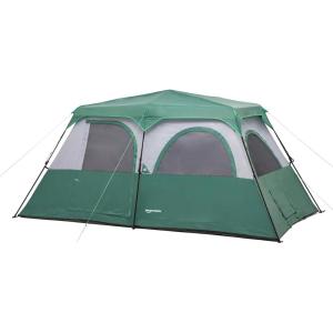 imageAmazon Basics Instant Camping Tent with Rainfly WeatherResistant Quick Setup8 Person