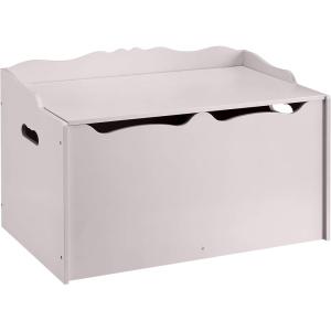 imageAmazon Basics Kids Toy Box Wooden Organizer Storage Chest Pink 30quot x 18quot x 19quotGray