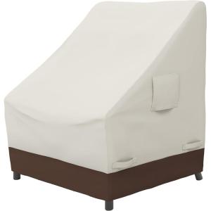 imageAmazon Basics Outdoor Patio Chair Cover Waterproof AntiUV Durable BeigeTanBeigeTan