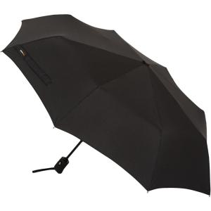 imageAmazon Basics Round Travel Umbrella for Rain Compact Umbrella with Auto OpenClose Strong Alloy Steel Frame Compact Size for BackpacksHandbags 11quot Long When Closed One Size Black