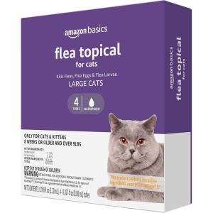 imageAmazon Basics Topical Flea Treatment for Large Cats Over 9 Pounds 4 Count Previously Solimo4 Count