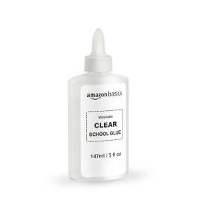 imageAmazon Basics Washable Liquid School Glue 5 oz Bottle 147ml 6Pack Clearschool glue clear