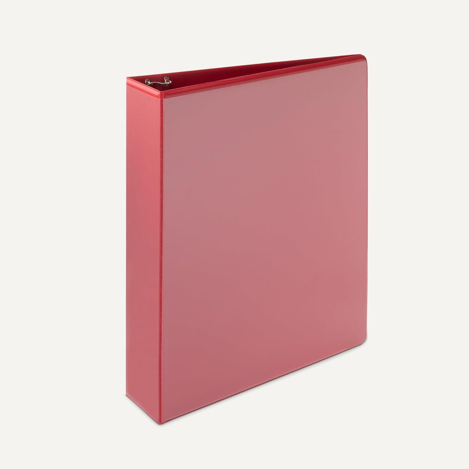 imageAmazon Basics Economy 3 Ring Binder 12quot DRing with 2 Pockets Assorted Colors 4PackAssorted