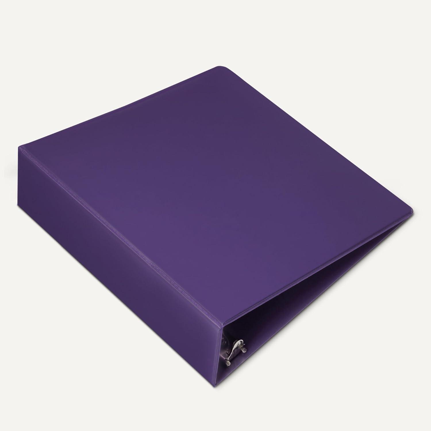 imageAmazon Basics Economy 3 Ring Binder 12quot DRing with 2 Pockets Assorted Colors 4PackAssorted