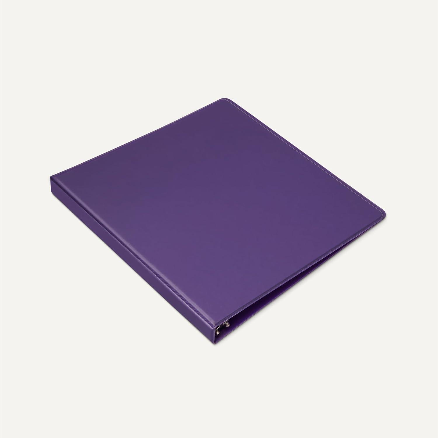 imageAmazon Basics Economy 3 Ring Binder 12quot DRing with 2 Pockets Assorted Colors 4PackAssorted Colors