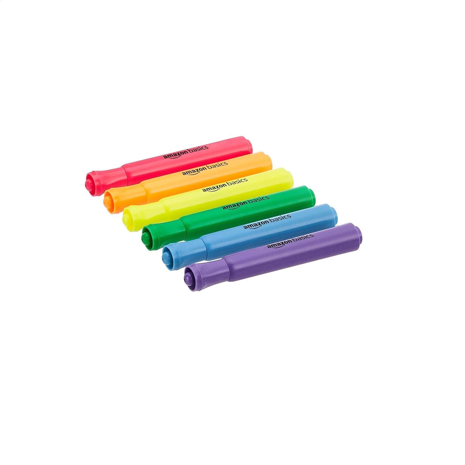 imageAmazon Basics Highlighters 12 Pack Assorted Colors Chisel TipBible HighlighterOffice and School SuppliesAssorted
