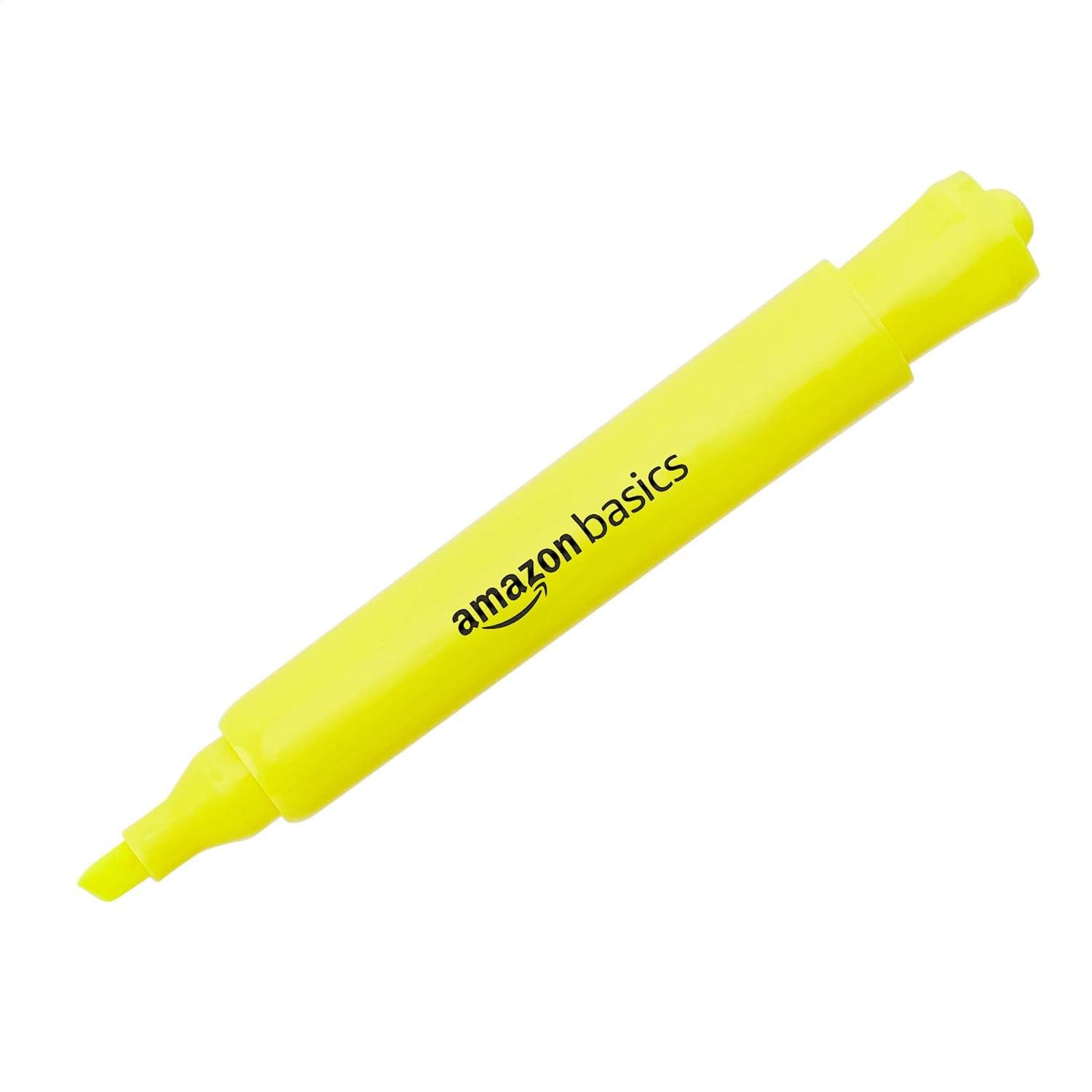 imageAmazon Basics Highlighters 12 Pack Assorted Colors Chisel TipBible HighlighterOffice and School SuppliesAssorted
