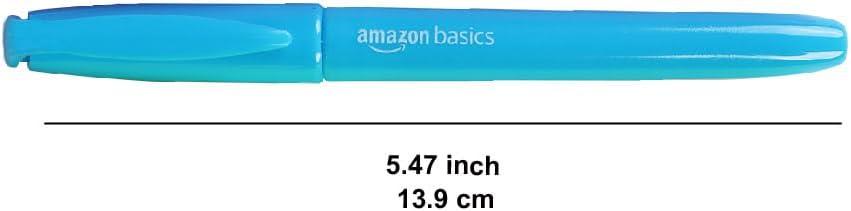 imageAmazon Basics Highlighters Fluorescent Ink Chisel Tip Assorted Colors School Supplies 12 Pack24 Pack