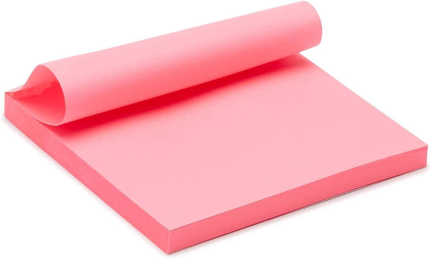imageAmazon Basics Square Sticky Notes Office Supplies for Desk 3x3inch 24Pack Assorted Colors3 x 3