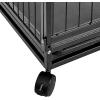 imageAmazon Basics  Portable Heavy Duty Stackable Dog ampamp Pet Kennel with Tray Black 240quotL x 280quotW x 370quotH382L x 265W x 279H