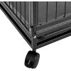 imageAmazon Basics  Portable Heavy Duty Stackable Dog ampamp Pet Kennel with Tray Black 240quotL x 280quotW x 370quotH449L x 299W x 339H