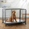 imageAmazon Basics  Portable Heavy Duty Stackable Dog ampamp Pet Kennel with Tray Black 240quotL x 280quotW x 370quotH510L x 313W x 354H