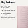 imageAmazon Basics 1 Inch Extra Thick Workout Exercise Yoga Mat with Carrying StrapRose