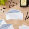 imageAmazon Basics 10 Security Tinted Business Gummed Envelopes Moisture Sealed 418 x 912 Inch Pack of 500 One Size White