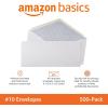 imageAmazon Basics 10 Security Tinted Business Gummed Envelopes Moisture Sealed 418 x 912 Inch Pack of 500 One Size White