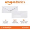imageAmazon Basics 10 SecurityTinted SelfSeal Business Envelopes with Left Window Peel ampamp Seal Closure  500Pack WhiteNo Tint