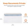 imageAmazon Basics 10 SecurityTinted SelfSeal Business Letter Envelopes Peel ampamp Seal Adhesive Closure White 500Pack