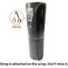 imageAmazon Basics 12 Inch Extra Thick Exercise Yoga Mat with Carrying Strap Cushioned Support for Fitness and Gym WorkoutsBlack