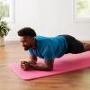 imageAmazon Basics 12 Inch Extra Thick Exercise Yoga Mat with Carrying Strap Cushioned Support for Fitness and Gym WorkoutsPink