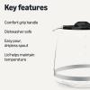imageAmazon Basics 12Cup Glass Replacement Carafe for Amazon Basics Coffee Maker B0D9QDMK9X B0D9QGF1WX Black12 cup
