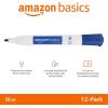 imageAmazon Basics 12Pack LowOdor Chisel Tip Dry Erase Whiteboard Markers BlackBlue