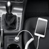 imageAmazon Basics 12W 5V 24A Fast Charging Car Charger with Coiled Lightning Cable for iPhone iPad and Apple Devices 15 ft  BlackBlack