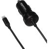 imageAmazon Basics 12W 5V 24A Fast Charging Car Charger with Coiled Lightning Cable for iPhone iPad and Apple Devices 15 ft  BlackBlack