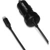 imageAmazon Basics 12W 5V 24A Fast Charging Car Charger with Coiled Lightning Cable for iPhone iPad and Apple Devices 15 ft  BlackBlack