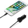 imageAmazon Basics 12W 5V 24A Fast Charging Car Charger with Coiled Lightning Cable for iPhone iPad and Apple Devices 15 ft  BlackBlack