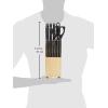 imageAmazon Basics 14Piece High Carbon Stainless Steel Kitchen Knife Set with Sharpener and Pinewood Block Black