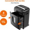 imageAmazon Basics 150 Sheet Autofeed Micro Cut Paper Credit Card Shredder for Security Black8 Sheet
