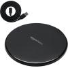 imageAmazon Basics 15W Qi Certified Wireless Charging Pad for iPhone 161514131211X Samsung and More with USB Cable Black
