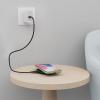 imageAmazon Basics 15W Qi Certified Wireless Charging Pad for iPhone 161514131211X Samsung and More with USB Cable Black
