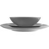 imageAmazon Basics 18 Pieces Dinnerware Sets Plates and Bowls Service for 6 Deep TealSmokey Grey
