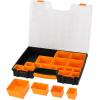 imageAmazon Basics 19Removable Compartment Organizer Black Orange 165 x 132 x 24 inches165 x 132 x 24 inches
