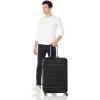 imageAmazon Basics 2 Piece Set 20quot 28quot With TSA Locks Hardshell Suitcases With Four Multidirectional Wheels Expandable For Up to 25 More Space With ScratchResistant Surface BlackBlack