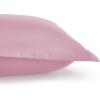 imageAmazon Basics 2 Piece Soft Microfiber Kids Comforter and Pillow Sham Set Twin Light Pink Solid