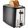 imageAmazon Basics 2 Slice Toaster With 7 Browning Settings Extra Wide Slots For Bagels and Special Breads Removable EasytoClean Crumb Trays CancelDefrostBagel Buttons 800W Black ampamp Silver2 Slice