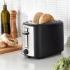 imageAmazon Basics 2 Slice Toaster With 7 Browning Settings Extra Wide Slots For Bagels and Special Breads Removable EasytoClean Crumb Trays CancelDefrostBagel Buttons 800W Black ampamp Silver2 Slice