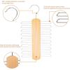 imageAmazon Basics 20 Bar Wooden Tie Hanger ampamp Belt Rack  Natural 2Pack
