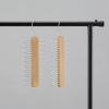 imageAmazon Basics 20 Bar Wooden Tie Hanger ampamp Belt Rack  Natural 2Pack