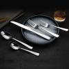 imageAmazon Basics 20Piece Stainless Steel Flatware Set with Square Edge Service for 4 Silver20Piece