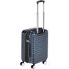 imageAmazon Basics 21quot Hardside CarryOn Luggage with TSA Lock Hardshell Suitcase With Wheels Expandable For 25 More Capacity With ScratchResistant Geometric Surface 4 Multidirectional Wheels PinkNavy Blue  Standard