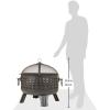 imageAmazon Basics 27 inch Steel Round Lattice Fire Pit