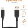 imageAmazon Basics 2Pack USBA to Lightning ABS Charger Cable MFi Certified Charger for Apple iPhone 14 13 12 11 X Xs Pro Pro Max Plus iPad 3 Foot BlackBlack