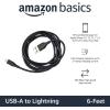 imageAmazon Basics 2Pack USBA to Lightning ABS Charger Cable MFi Certified Charger for Apple iPhone 14 13 12 11 X Xs Pro Pro Max Plus iPad 3 Foot BlackBlack