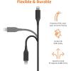 imageAmazon Basics 2Pack USBA to Lightning ABS Charger Cable MFi Certified Charger for Apple iPhone 14 13 12 11 X Xs Pro Pro Max Plus iPad 3 Foot BlackBlack